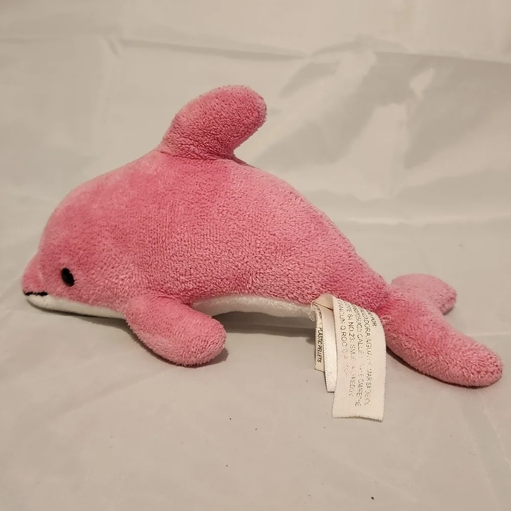 8” Aurora Pink Dolphin Plush Stuffed Animal